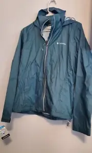 Columbia Women's "Pardon My Trench" Olive Green Rain Jacket, Size Large #WL0164