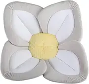 Flower Shape Bath Mat,Sink Bath Cushion,Lotus Bath Cushion, Portable Bathing Pad,Foldable Seat Pad,Bathing Products Support Pillow Tub,for Home Bathroom (Grey)