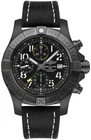 Breitling Avenger Automatic Self-Winding Black Dial & Case Mens Tang Swiss Watch