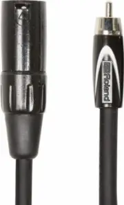 Roland RCC-5-RCXM Oxygen-Free XLR-M to RCA-M Hi-Quality Interconnect Cable 5-FT