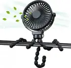 Mini Portable Stroller Fan Clip-On 3 Speed 360° Rotate Flexible Tripod 5200mAh