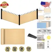 Customizable Beige Privacy Screen 4' x 25' - Perfect for Balcony, Patio & Garden