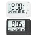 High Visibility LED Wall Clock Featuring Backlight and Calendar Options