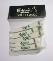 CARLSBERG BEER Malaysia 2001 GOLF CLASSIC 5pc TEE SET Plastic Original Packing