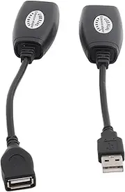 ElgnAura RJ45 Network Adapter for USB, USB 2.0 to Ethernet Extension Extender Cable for Printers and Cameras