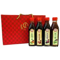 在飛比找樂天市場購物網優惠-【高記】五印健康水果醋200ml 4入禮盒：檸檬柚子、黑棗、