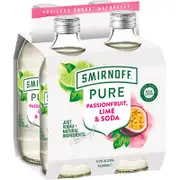 [Smirnoff] Smirnoff Pure Passionfruit Lime & Soda 300mL