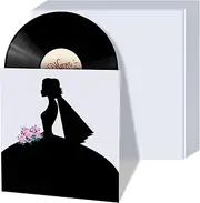 Gueevin 12 Inch Blank Album Covers, Blank Vinyl Records Covers, Record Outer Sleeves, White Cardboard Sleeves Lp Vinyl Jackets, 350gsm(30 Pcs)