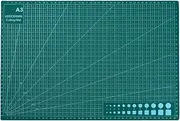 Self-Healing A3 Cutting Mat 45x30cm | Double-Sided Metric/Imperial Grids | Durable Green Craft Mat for Quilting, Sewing, Rotary Cutting & DIY Projects