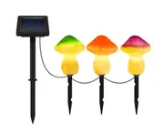L15 Solar Mushroom Three-color Lights Garden Landscape Lawn Waterproof Plug