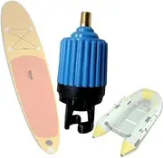 TOGEVAL Flatable Paddle Board Pump Adapter Electric Pump Adaptor Standard Air Compressor Attachment Sky Blue