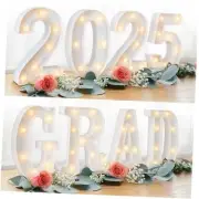 Graduation Decorations 2025 - 8 LED Marquee Light Up Letters Non Remote Control