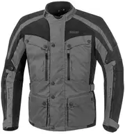 GMS Temper Motorcycle Textile Jacket, black-grey, Size S for Men Black Grey