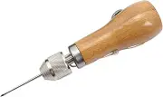 Leather Stitching Tool Hand Stitcher Sewing Awl Upholstery Repair Stitching Sewing Tool with 1 PCS Wax Thread 2 PCS Neddles for Leather Fabric