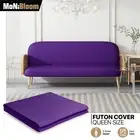 Lavender Queen Size Slipcover Stretch Futon Cover Washable Couch Sofa Protector