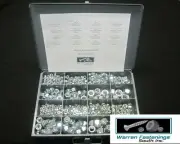560 Piece Coarse & Fine Thread Nylon Lock Nut Assortment Zinc Plated