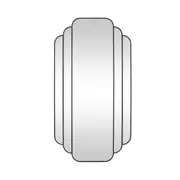 Trilogy Panel Mirror 150x80x1.9cm