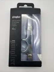 Gingher Spring-Action Knife-Edge Thread Nippers 4.5” 4+1/2in Steel Scissors
