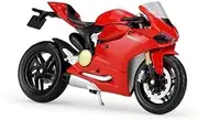 Motorcycle Model with Steering Movable Stand for DU&CA&TI 1199 for Pa&ni&ga&le 1:18 Red Diecast Moto Miniature Race Toy for Gift Collection Motorcycle Models