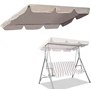 Garden Swing Canopy Replacement 2 Seater 3 Seater,Swing Chair Canopy Replacement,Waterproof 600D with PVC Coating
