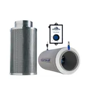 Mountain Air 250MM EC Suppressor Silenced Fan w/ 250 x 1000MM Carbon Filter