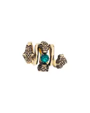 Gucci Feline Green Crystal Ring