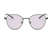 G121 Outdoor Cycling TAC Ocean Film Polarized Color-changing Sunglasses Black Frame To Purple Flat Glasses for Men and Women