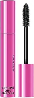 Mascara Waterproof Smudge-proof False Lash Effect Mascara | 10ml Sweatproof Curling Mascara for Women for Straight Eyelashes, Black