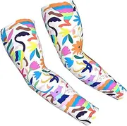 [FSCEV] Mexican Otomi Animals Sun Protection Arm Sleeves Outdoor Essentials Cooling Compression Golf Hiking Cycling
