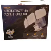 Koda Motion Activated Led Security Floodlight. 3600 Lumens. Adjustable Heads.