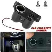 Dual USB Car Cigarette Lighter Auxiliary Power Outlet DC 12V Socket Plug Adapter