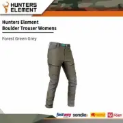 Hunters Element Lightweight Waterproof Boulder Trouser Womens Forest Green Grey