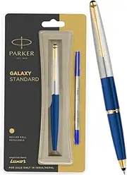 [PARKER] Galaxy Blue Ink Roller Ball Pen, Blue