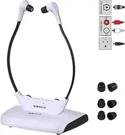 [SIMOLIO] Digital Wireless Headphones for TV with Optical In, TV Hearing Assistance Devices, Wireless Earbuds for Hearing Impaired TV Listening, Wireless Headset for Smart TV, TV Sound Amplifier SM-823D Pro