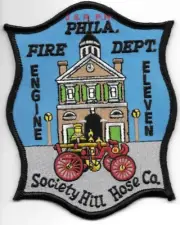Philadelphia Engine - 11 "Society Hill", PA (4" x 5" size) fire patch
