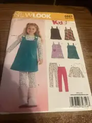 New Look Pattern 0557 Girls pants, jumper and shirt sizes 3-8. New