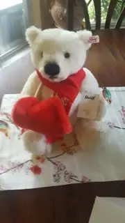 STEIFF COCA COLA POLAR BEAR 14" # 243 OF 1000 NEW CERTIFICATE EAN355301 GERMANY