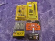 19pc Drill Bits, Quick Change Chuck, Screw Guide/Socket Adaptor,Pocket Driver