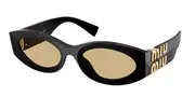Miu Miu MU11WS 16K10R Men's Sunglasses Black Size 54