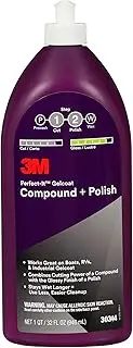 3M Perfect-It Gelcoat Compound + Polish 30344, 1 qt (32 fl oz/946 mL)