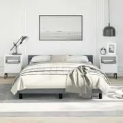 Bed Frame Bedroom Furniture Bed Base Mattress Base Upholstered Bed vidaXL