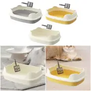 Open Litter Box Easy to Clean Bedpan Portable Cat Sand Basin