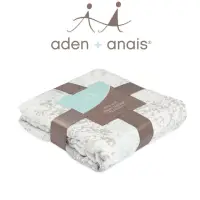 在飛比找momo購物網優惠-【aden+anais】竹纖維四層厚毯(飄綠春意9322)