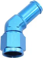 Aeroflow Female -8AN 45Deg to 5/8" Barbblue Swivel Nut - AF412-08-10