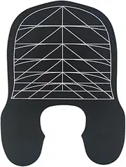 Hair Cutting Collar, Waterproof Silicone Hair Dye Collar with Angular & Straight Cutting Guidelines, Barber Stylist Hair Cutting Pad for Hair Salons, Barbershops (Black)