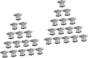 [TEHAUX] 30 Pcs Flat Head Buckle Cap Tie Bonnet Gold Hat Goldendoodle Accessories Pin Backing Pin Backs Replacement Alloy Pin Locks Back Pin Supplies Pin Keeper Professional Pin Tack Crafts