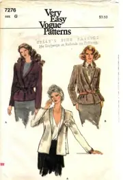 Very Easy Very Vogue Sewing Pattern Women's JACKET 7276 Sz 6 UNCUT