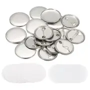 1.25" Blank Button Making Supplies,50Pcs Badge Parts for Button Maker Machine