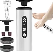 Electric Foot Filer - Foot Scraper Dead Skin Remover - Ergonomic Pedicure Tool with 9 Speeds for Winter Cracked Skin Care