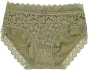 [Generic] Women's Briefs Scalloped Lace Hipster Panty Bow Sexy Underwear Panties Lingerie